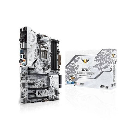 Asus SABERTOOTH Z170 S LGA1151- Intel Z170- DDR4- Quad CrossFireX & Quad SLI- SATA3&USB3.1- M.2&SATA Express- A&GbE- ATX Motherboard