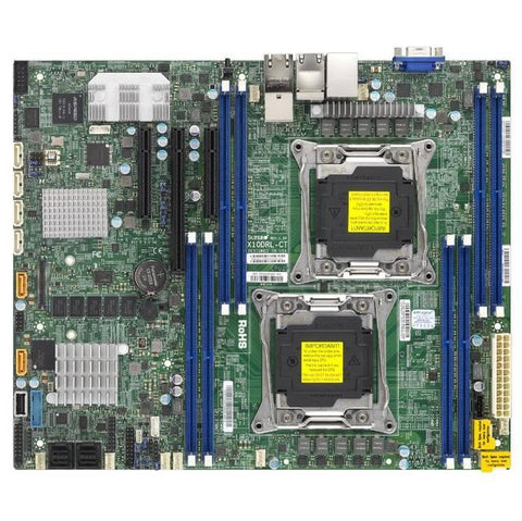 Supermicro X10DRL-C-O Dual LGA2011- Intel C612- DDR4- SATA3&SAS3&USB3.0- V&2GbE- ATX Server Motherboard