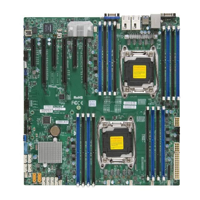 Supermicro X10DRI-B Dual LGA2011- Intel C612- DDR4- SATA3&USB3.0- V&2GbE- EATX Server Motherboard