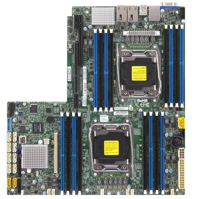 Supermicro X10DRW-I-B Dual LGA2011- Intel C612- DDR4- SATA3&USB3.0- V&2GbE- Proprietary WIO Server Motherboard