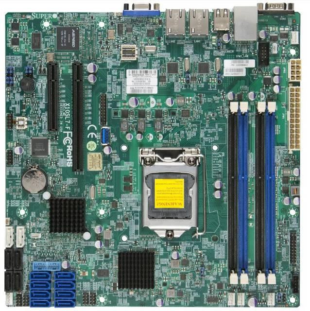 Supermicro X10SL7-F-O LGA1150- Intel C222 PCH- DDR3- SATA3&SAS2&USB3.0- V&2GbE- MicroATX Server Motherboard