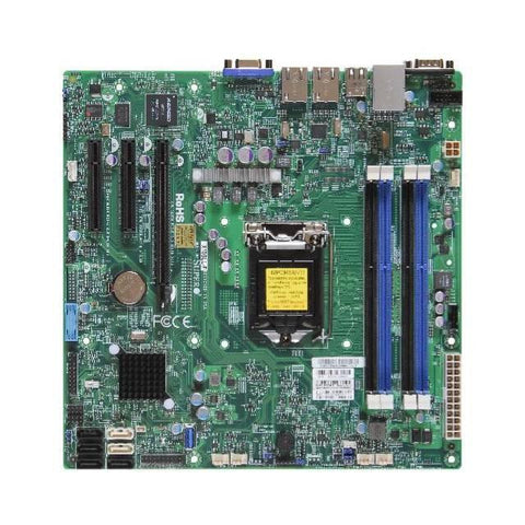 Supermicro X10SLL-F-B LGA1150- Intel C222 PCH- DDR3- SATA3&USB3.0- V&2GbE- MicroATX Server Motherboard