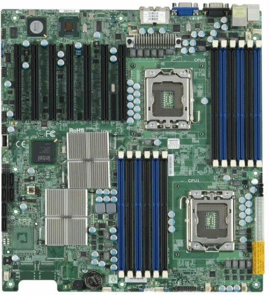 Supermicro X8DTH-iF-B Dual LGA1366 Xeon- Intel 5520- DDR3- V&2GbE- EATX Server Motherboard, BULK