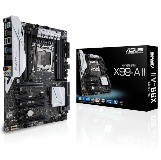 Asus X99-A II LGA2011-v3- Intel X99- DDR4- Quad CrossFireX & Quad SLI- SATA3&USB3.1- M.2&U.2&SATA Express- A&GbE- ATX Motherboard