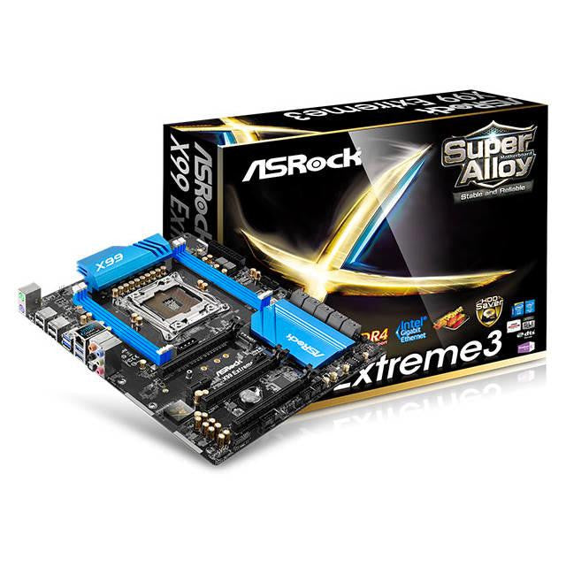 ASRock X99 EXTREME3 LGA2011-v3- Intel X99- DDR4- Quad CrossFireX & Quad SLI- SATA3&USB3.0- M.2- A&GbE- ATX Motherboard