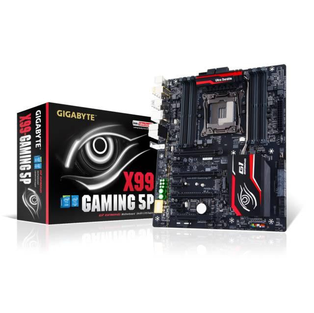 GIGABYTE GA-X99-GAMING 5P LGA2011-v3- Intel X99- DDR4- 4-Way CrossFireX & SLI- SATA3&USB3.0- M.2&SATA Express- A&2GbE- EATX Motherboard