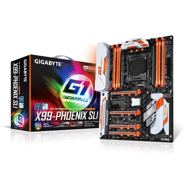 GIGABYTE GA-X99-PHOENIX SLI LGA2011-v3- Intel X99- DDR4- Quad CrossFireX & Quad SLI- SATA3&USB3.1- M.2&U.2&SATA Express- WiFi- A&2GbE- ATX Motherboard