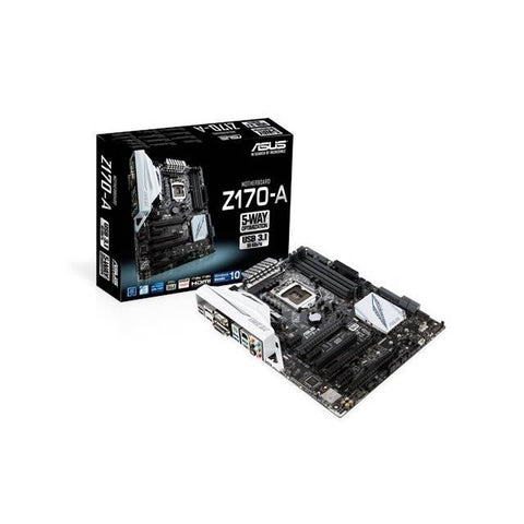 Asus Z170-A LGA1151- Intel Z170- DDR4- Quad CrossFireX & Quad SLI- SATA3&USB3.1- M.2&SATA Express- A&GbE- ATX Motherboard