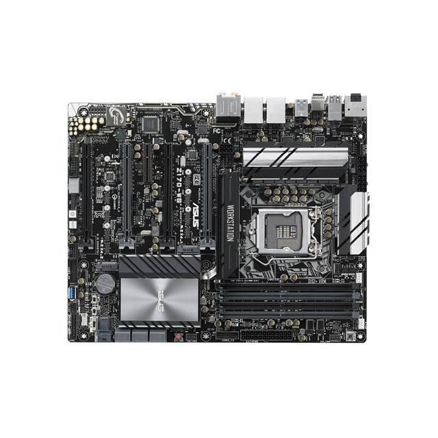 Asus Z170 WS LGA1151- Intel Z170- DDR4- Quad CrossFireX & Quad SLI- SATA3&USB3.1- M.2&U.2- A&2GbE- ATX Motherboard