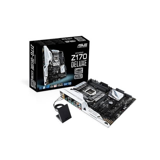 Asus Z170-DELUXE LGA1151- Intel Z170- DDR4- Quad CrossFireX & Quad SLI- SATA3&USB3.1- M.2&SATA Express- WiFi- A&2GbE- ATX Motherboard