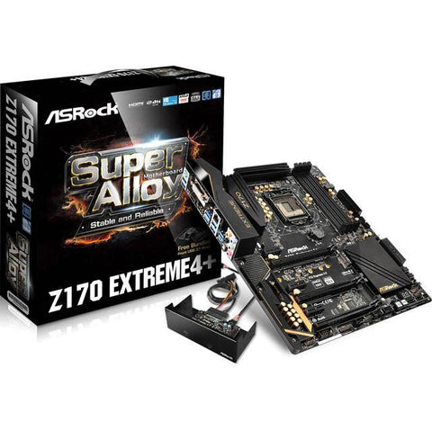 ASRock Z170 EXTREME4+ LGA1151- Intel Z170- DDR4- Quad CrossFireX & Quad SLI- SATA3&USB3.1- M.2&SATA Express- A&GbE- ATX Motherboard