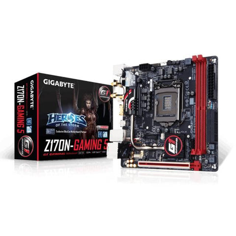 GIGABYTE GA-Z170N-GAMING 5 LGA1151- Intel Z170- DDR4- SATA3&USB3.1- M.2&SATA Express- WiFi- A&GbE- Mini-ITX Motherboard