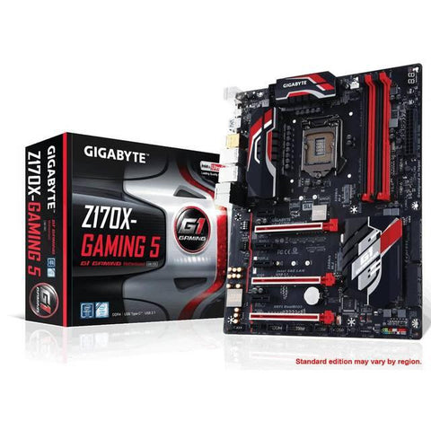 GIGABYTE GA-Z170X-GAMING 5 LGA1151- Intel Z170- DDR4- 3-Way CrossFireX & 2-Way SLI- SATA3&USB3.1- M.2&SATA Express- A&2GbE- ATX Motherboard