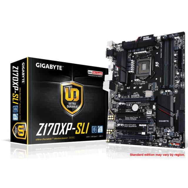 GIGABYTE GA-Z170XP-SLI LGA1151- Intel Z170- DDR4- 3-Way CrossFireX & 2-Way SLI- SATA3&USB3.1- M.2&SATA Express- A&GbE- ATX Motherboard