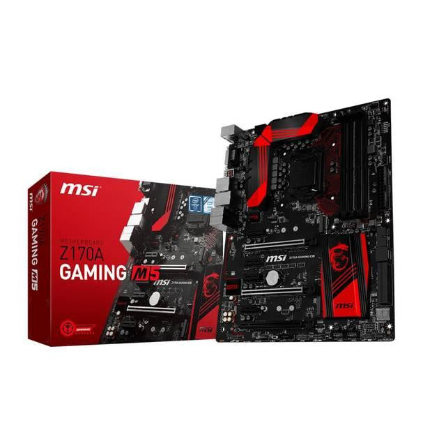 MSI Z170A GAMING M5 LGA1151- Intel Z170- DDR4- 3-Way CrossFireX & 2-Way SLI- SATA3&USB3.1- M.2&SATA Express- A&GbE- ATX Motherboard