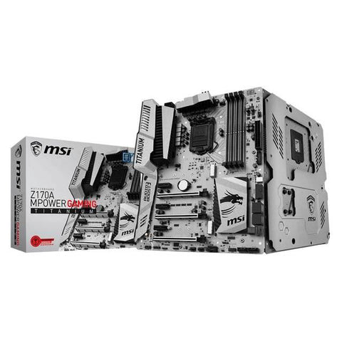 MSI Z170A MPOWER GAMING TITANIUM LGA1151- Intel Z170- DDR4- 3-Way CrossFireX & 2-Way SLI- SATA3&USB3.1- M.2&U.2- A&GbE- ATX Motherboard