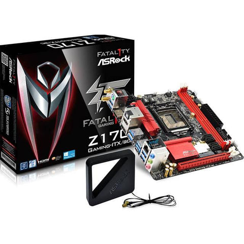 ASRock FATAL1TY Z170 GAMING-ITX-AC LGA1151- Intel Z170- DDR4- SATA3&USB3.1- M.2&SATA Express- A&GbE- Mini-ITX Motherboard