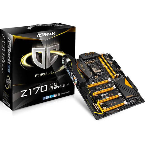 ASRock Z170 OC FORMULA LGA1151- Intel Z170- DDR4- Quad CrossFireX & Quad SLI- SATA3&USB3.1- M.2&SATA Express- A&GbE- ATX Motherboard