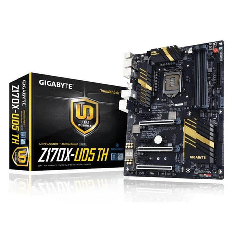 GIGABYTE GA-Z170X-UD5 TH LGA1151- Intel Z170- DDR4- 3-Way CrossFireX & 2-Way SLI - SATA3&USB3.1- M.2&SATA Express- A&GbE- ATX Motherboard