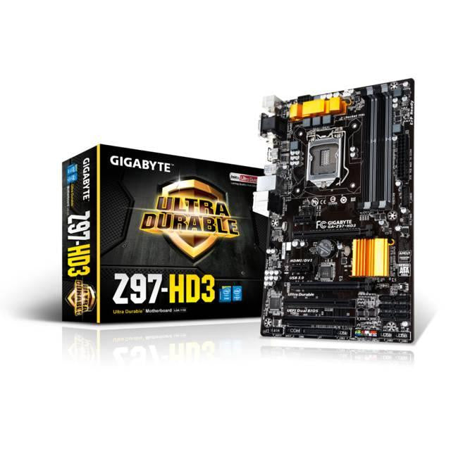 GIGABYTE GA-Z97-HD3 LGA1150- Intel Z97- DDR3- 2-Way CrossFireX- SATA3&USB3.0- A&GbE- ATX Motherboard