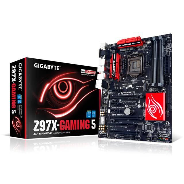 GIGABYTE GA-Z97X-GAMING 5 LGA1150- Intel Z97- DDR3- 3-Way CrossFireX & 2-Way SLI- SATA3&USB3.0- A&GbE- ATX Motherboard