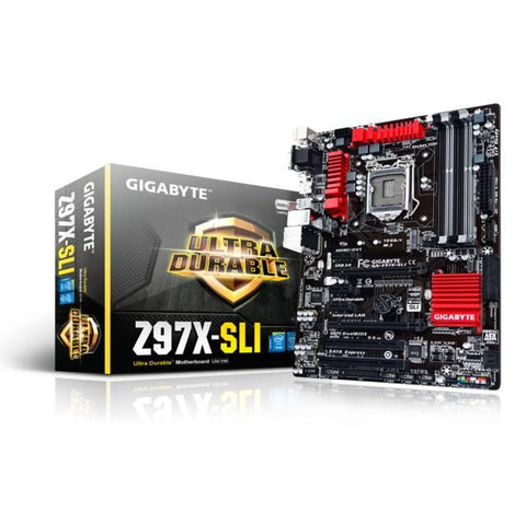 GIGABYTE GA-Z97X-SLI LGA1150- Intel Z97- DDR3- 2-Way CrossFireX & 2-Way SLI- SATA3&USB3.0- A&GbE- ATX Motherboard