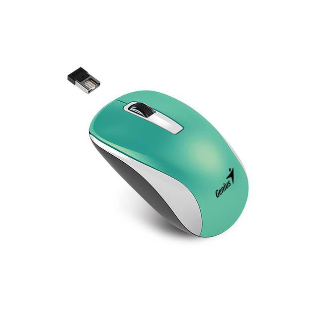 Genius NX-7010 Wireless 2.4GHz Optical Mouse w- 1600 DPI (Turquoise)