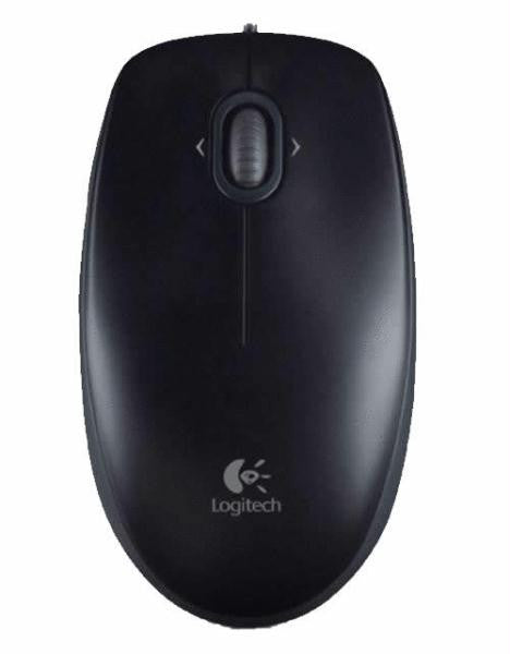 Logitech B120 Wired USB Optical Combo Mouse (Black)