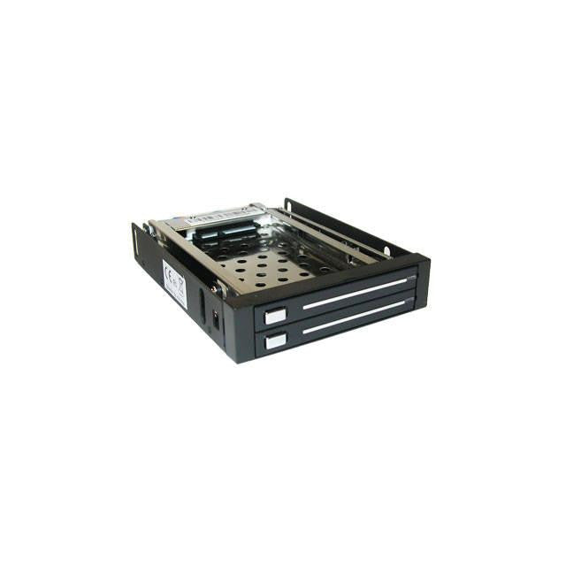 MassCool MR-2501D 2.5 inch SATA I-II 2 Bay Internal Hard Drive Rack (Black)