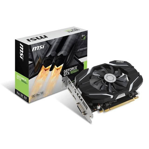 MSI NVIDIA GeForce GTX 1050 TI OC 4GB GDDR5 DVI-HDMI-DisplayPort PCI-Express Video Card