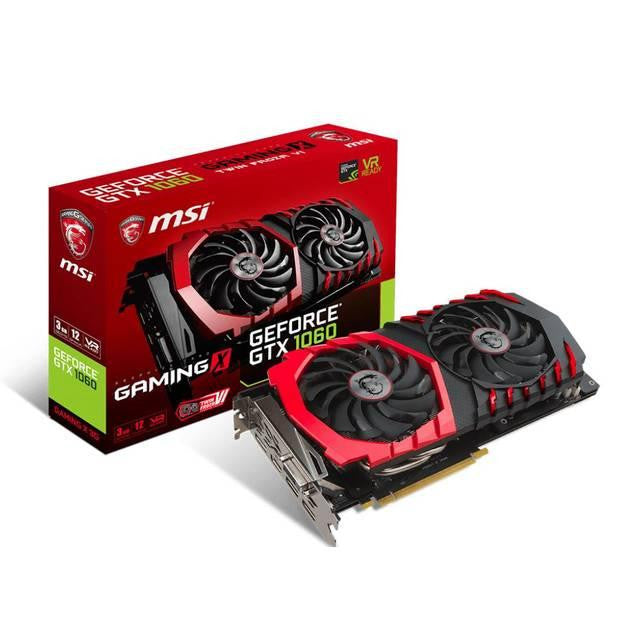 MSI NVIDIA GEFORCE GTX 1060 GAMING X 3G GDDR5 DVI-HDMI-3DisplayPort PCI-Express Video Card