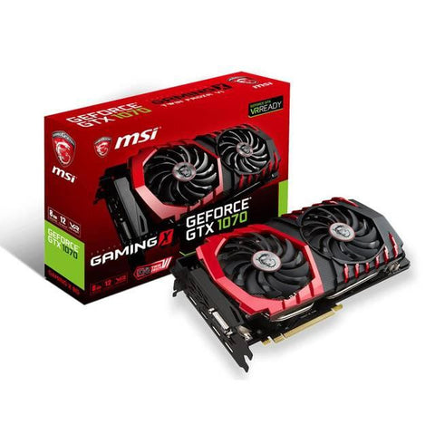 MSI NVIDIA GeForce GTX 1070 GAMING X 8GB GDDR5 DVI-HDMI-3DisplayPort PCI-Express Video Card