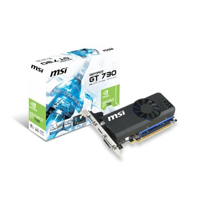 MSI NVIDIA GeForce GT 730 2GB GDDR5 VGA-DVI-HDMI Low Profile PCI-Express Video Card