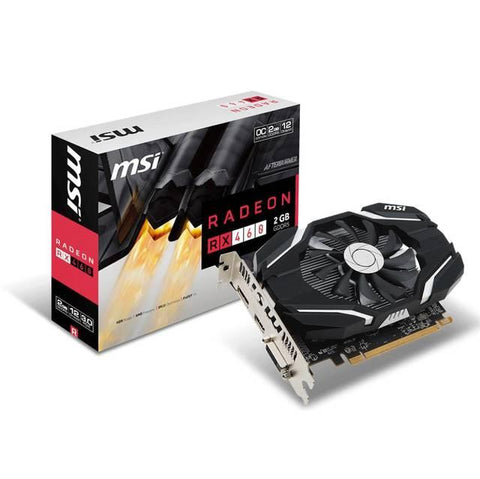 MSI AMD Radeon RX 460 OC 2GB GDDR5 DVI-HDMI-Displayport PCI-Express Video Card