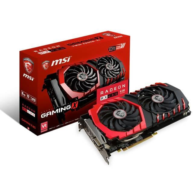 MSI AMD Radeon RX 480 GAMING X 8GB GDDR5 DVI-2HDMI-2DisplayPort PCI-Express Video Card