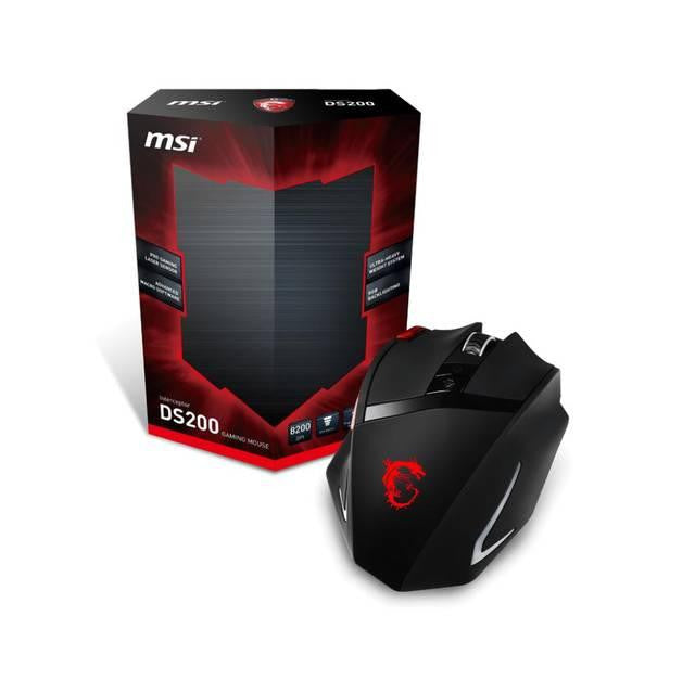 MSI Interceptor DS200 Wired USB Laser Gaming Mouse w- 8200 DPI