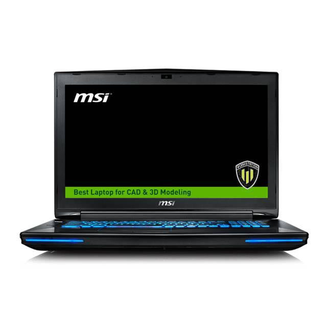 MSI WT72 6QJ-200US 17.3 inch Intel Core i7-6700HQ 2.6GHz- 16GB DDR4- 1TB HDD + 128GB SSD- Quadro M2000M- DVD&#xB1;RW- USB3.0- Windows 10 Pro Notebook