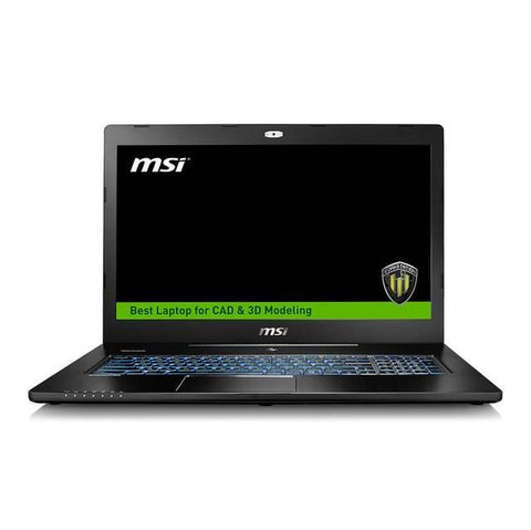 MSI WS72 6QJ-217US 17.3 inch Intel Core i7-6700HQ 2.6GHz- 32GB DDR4- 1TB HDD + 512GB PCI-E SSD- Quadro M2000M- DVD&#xB1;RW- USB3.1- Windows 10 Pro Ul