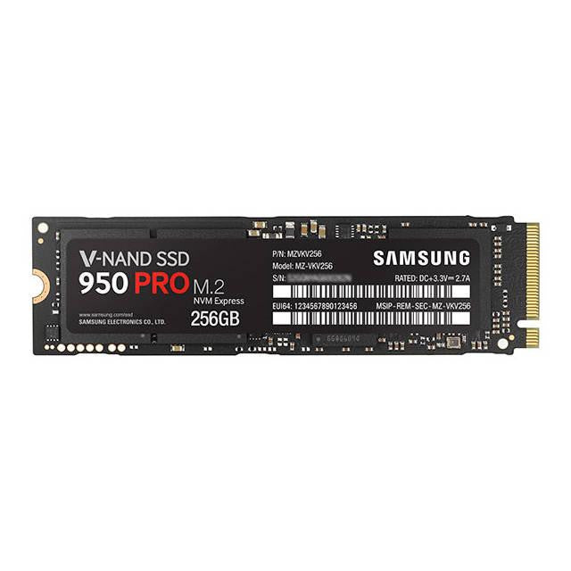 Samsung 950 PRO NVMe Series 256GB M.2 PCI-Express 3.0 Solid State Drive, Retail (3D V-NAND)