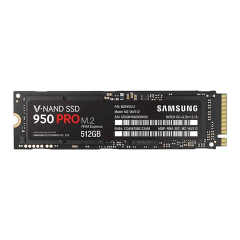 Samsung 950 PRO Series 512GB M.2 PCIe 3.0 x4 Solid State Drive, Retail (V-NAND)