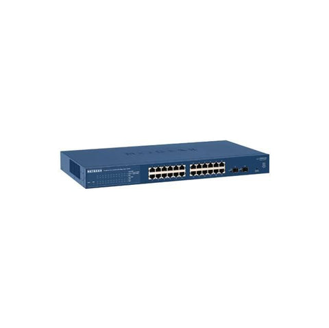 Netgear GS724T-400NAS Prosafe 24-Port Gigabit Smart Switch w- 2x Dedicated SFP