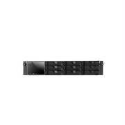 ASUSTOR AS-609RS-RAIL Intel Atom 2.13GHz- 1GB DDR3- 2GbE- 2eSATA- USB3.0- 9-bay 2U Rackmount NAS for Enterprise, w- Rail