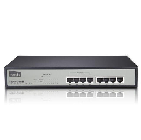 netis PE6108GH 8-Port Gigabit Ethernet PoE Switch