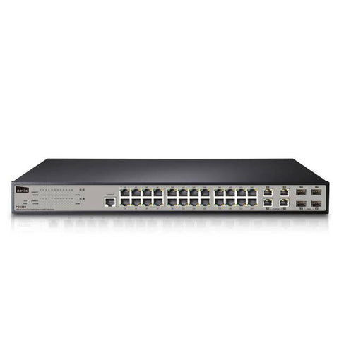 netis PE6328 24FE+4 Combo-Port Gigabit Ethernet SNMP PoE Switch