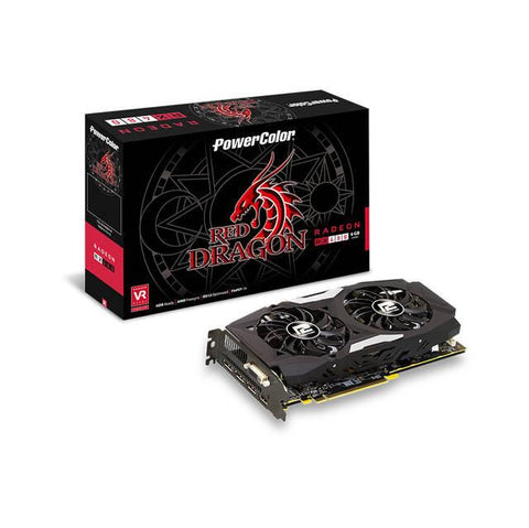 PowerColor Red Dragon AMD Radeon RX 480 4GB GDDR5 DVI-HDMI-3DisplayPort PCI-Express Video Card