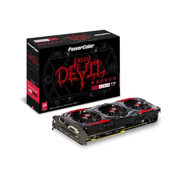 PowerColor Red Devil AMD Radeon RX 480 8GB GDDR5 DVI-HDMI-3DisplayPort PCI-Express Video Card