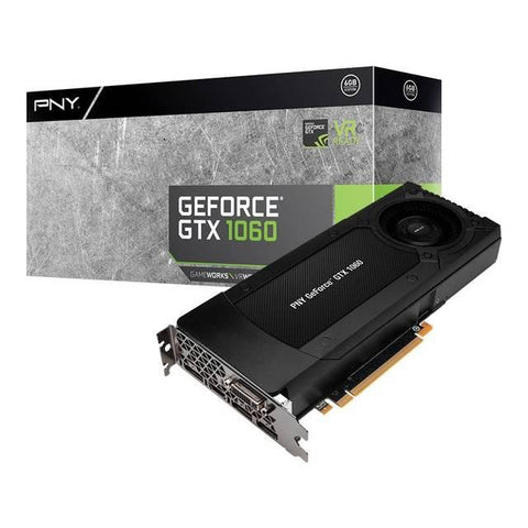 PNY NVIDIA GeForce GTX 1060 CG 6GB GDDR5 DVI-HDMI-3DisplayPort PCI-Express Video Card