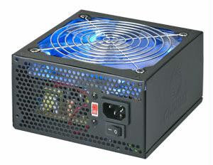 Coolmax VL-600B 600W 140mm Blue LED Fan Power Supply(Black)