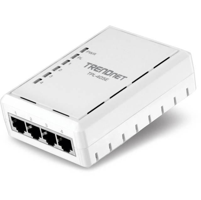 TRENDnet RB-TPL-405E 4-Port 500Mbps Powerline AV Adapter (Refurbished)