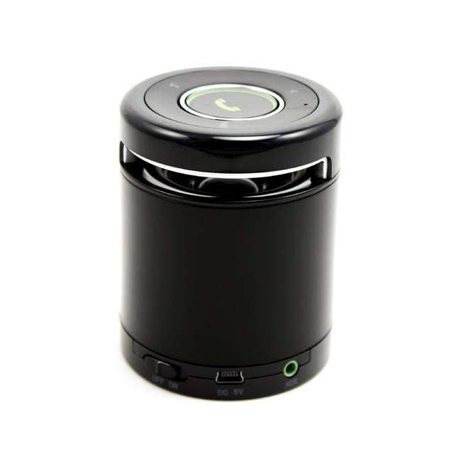 iKANOO BT012 Wireless Bluetooth-Wired 3.5mm Portable Speaker w- Microphone & Volume Control (Black)